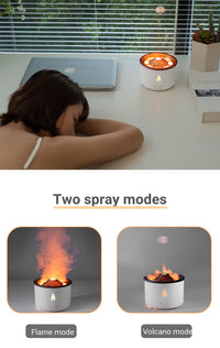 Two-Color Spray Ring Volcano Humidifier Bliss