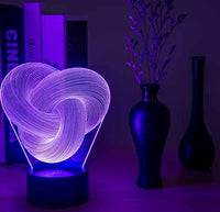 Twist Abstract LED 3D Night Light for Mesmerizing Nights