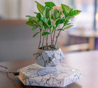 Levitating Plant Pot Marble Floating Planter