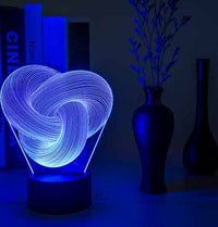 Twist Abstract LED 3D Night Light for Mesmerizing Nights