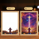 LED Light Jesus Painting Home Decoration