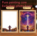 LED Light Jesus Painting Home Decoration