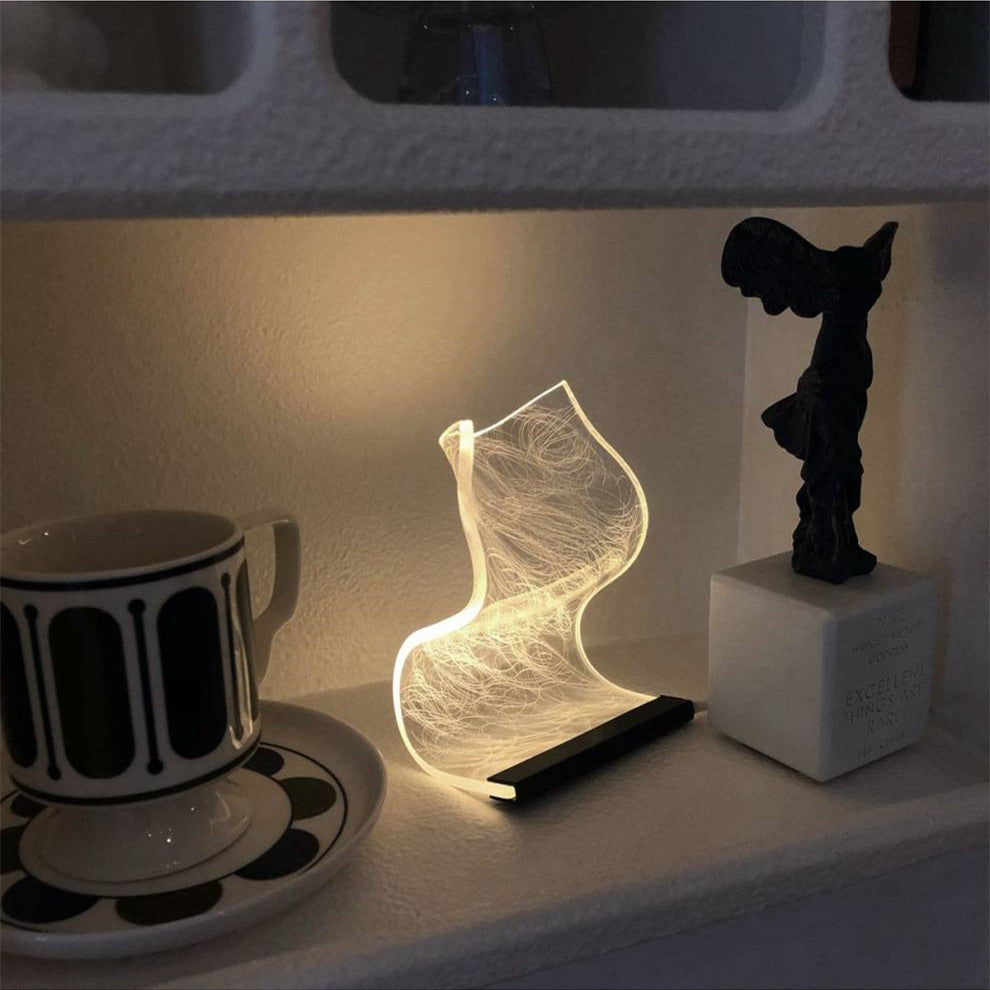 Bedside Lamp for Cozy Nights: Warm Appearance Small Night Light Decor