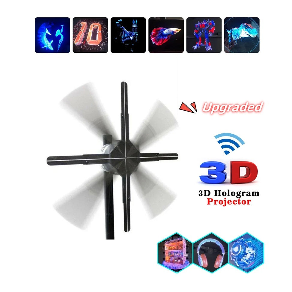 3D Holographic Advertising Machine Fan Screen Upgrade