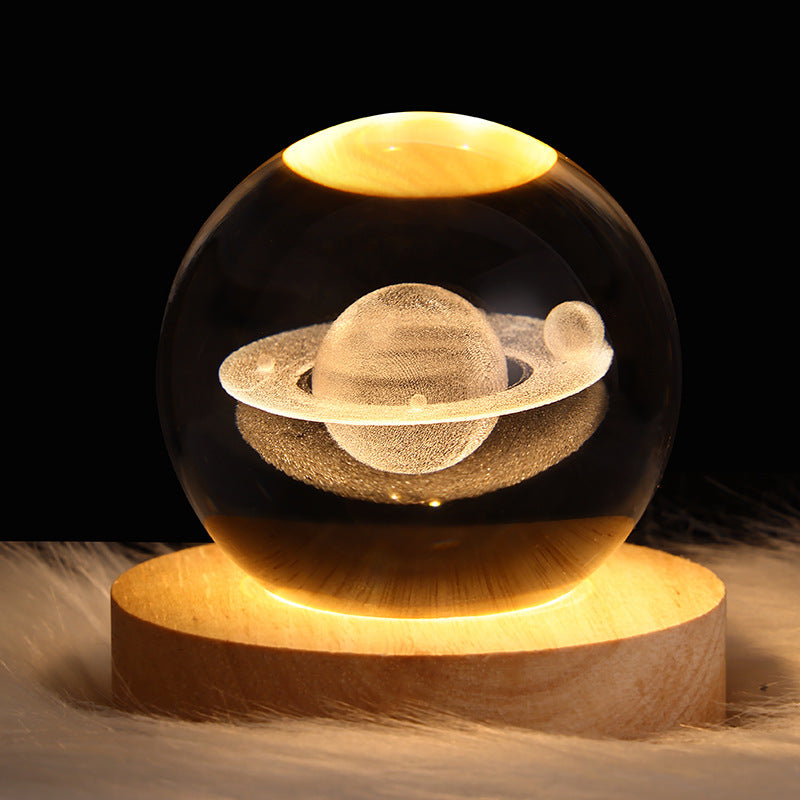 LED Night Light Table Lamp 3D Planet Moon