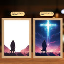 LED Light Jesus Painting Home Decoration