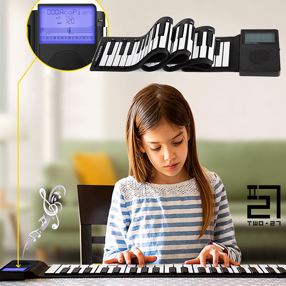 Flexible Digital Piano Roll Up 88-Key Keyboard