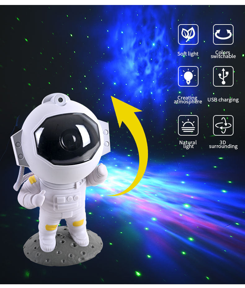 Galaxy Star Projector Astronaut Lamp - Transform Your Room