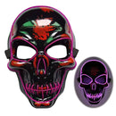 Halloween Skeleton Mask Led Glow Scary Mask