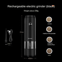 Rechargeable Electric Pepper and Salt Grinder Set for Effortless Seasoning