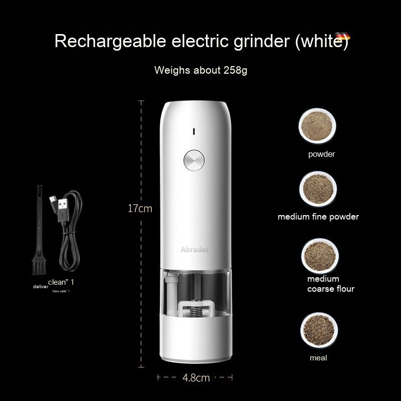 Rechargeable Electric Pepper and Salt Grinder Set for Effortless Seasoning