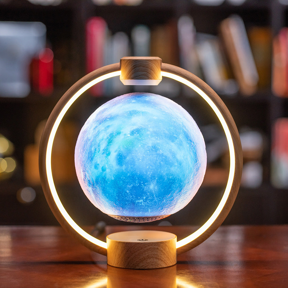 Maglev Moon Light: 3D Bluetooth Stereo DIY Glare