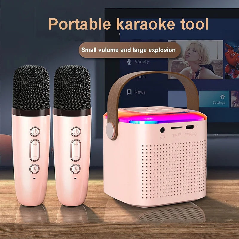 Microphone Karaoke Machine with Bluetooth Wireless Speaker