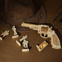 3D ROKR Wooden Puzzle Gun Toys for Creative DIY Fun