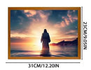 LED Light Jesus Painting Home Decoration