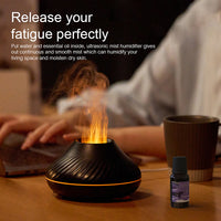 Aromatic RGB Flame Aroma Diffuser 130Ml with 3D Colors