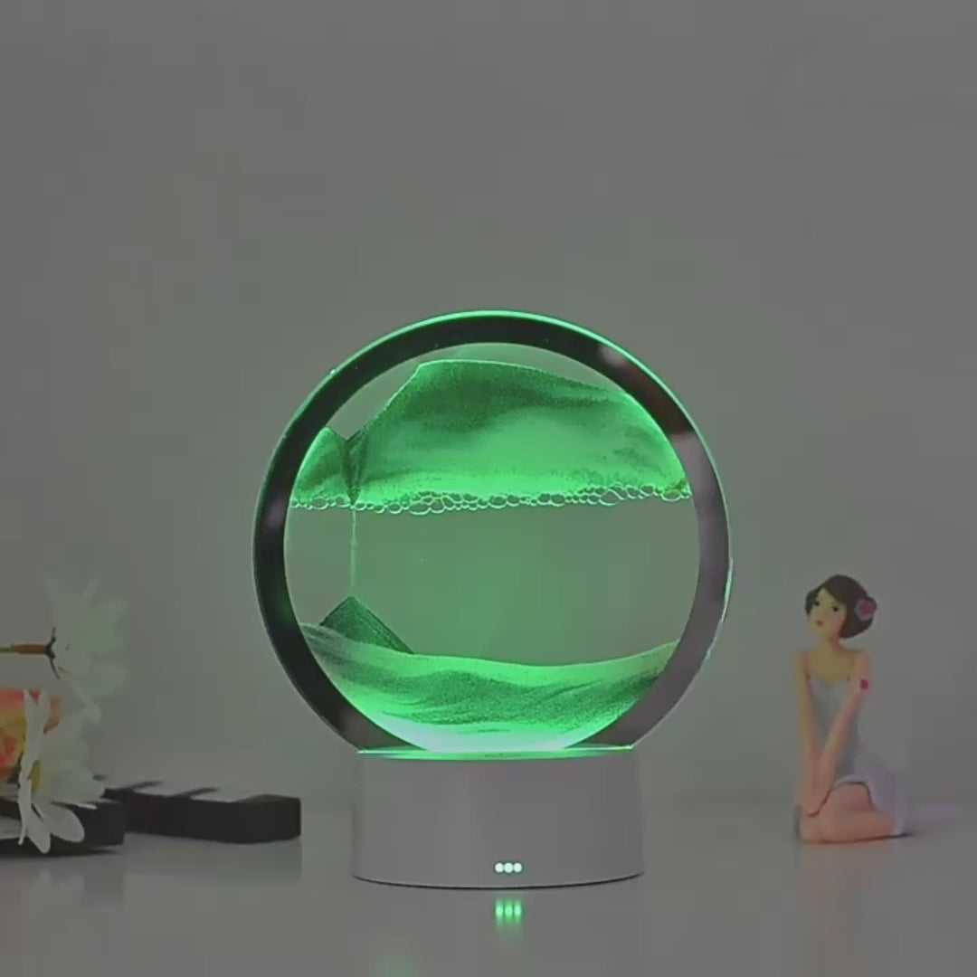 Creative 3D Quicksand Table Lamp Bedside