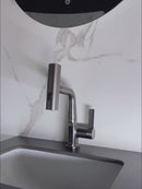 Intelligent Digital Display Faucet with Pull-out Basin