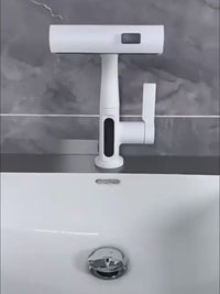 Intelligent Digital Display Faucet with Pull-out Basin